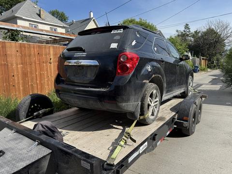 CashForCars Canada | Scrap Chevrolet Equinox on Tow Trailer for Recycling